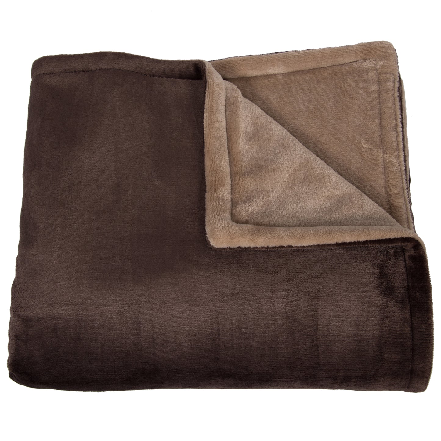 Trebs 99342 - Electric Fleece Blanket brown/beige / Comfortheat with 6 settings and a timer