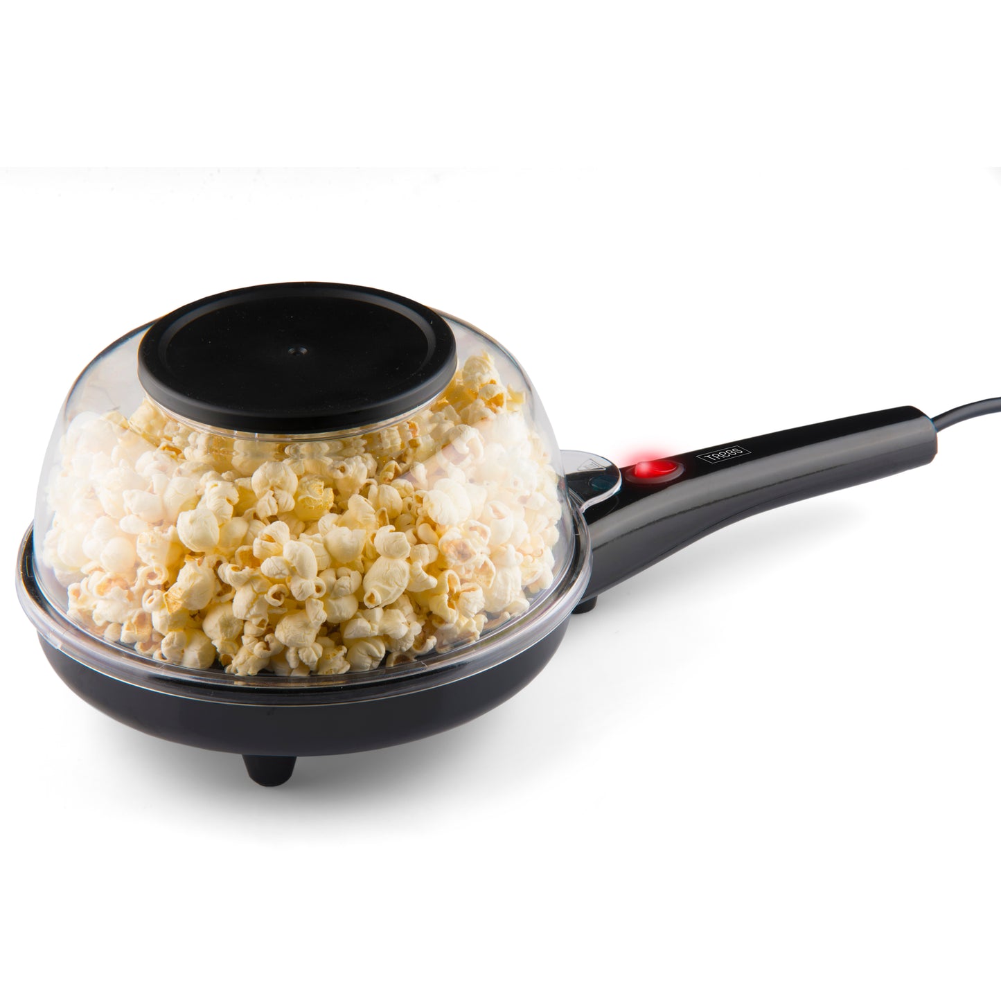 Trebs 99344 - Popcorn and Crêpe Maker in one / Comfortcook with recipes, batter divider, measuring cup and oil spoon