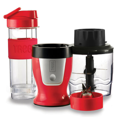 Trebs 99336 - Smoothie Maker and Chopper in one / Comfortjuicer with accessories