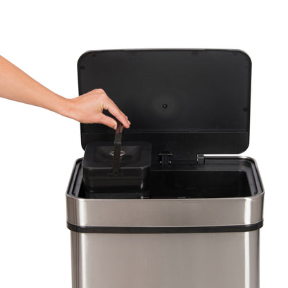 Trebs 99347 - Sensor Waste Bin / Comfortliving 65 l with 4 compartments and a drawer